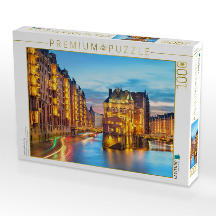 Speicherstadt in Hamburg - CALVENDO Foto-Puzzle'