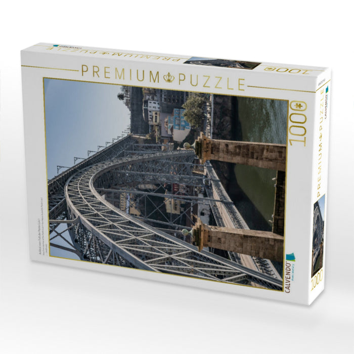 Anblick vom Fuß der Ponte Luis I - CALVENDO Foto-Puzzle'
