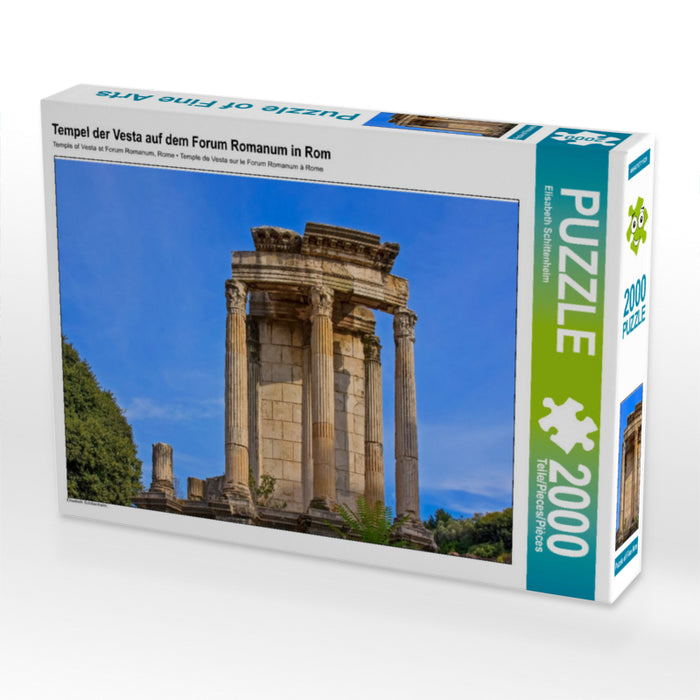 Tempel der Vesta auf dem Forum Romanum in Rom 2000 Teile Puzzle quer - CALVENDO Foto-Puzzle'