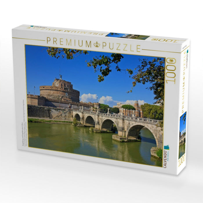 Engelsburg und Engelsbrücke in Rom - CALVENDO Foto-Puzzle'