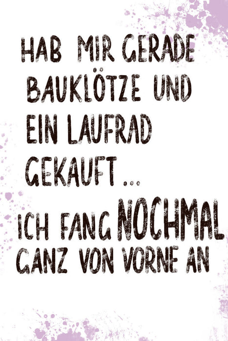 Premium Textil-Leinwand Neubeginn