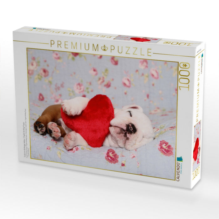 Englische Bulldogge Welpe / English Bulldog Puppy - CALVENDO Foto-Puzzle'