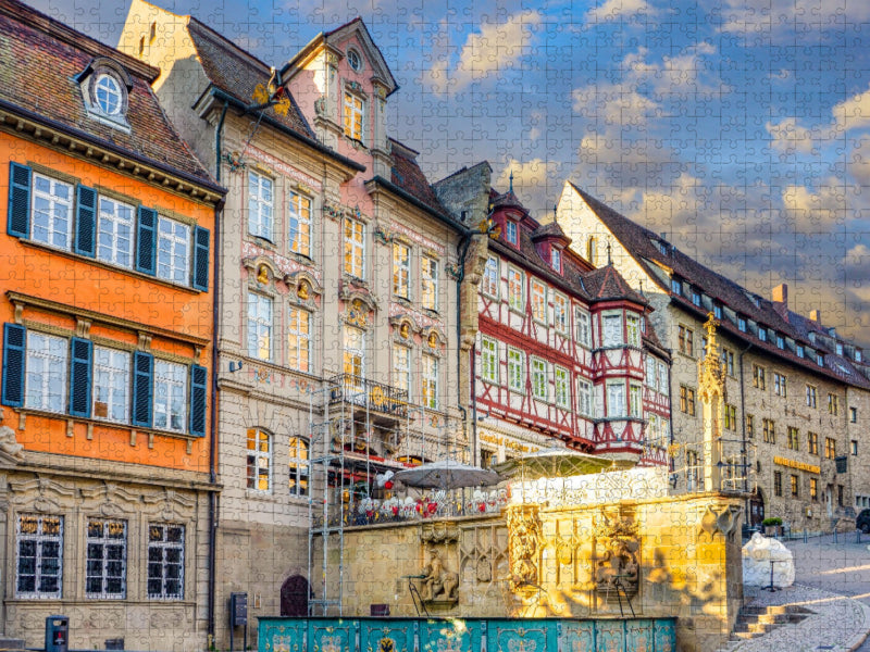 Ratskeller am Markt Schwäbisch Hall - CALVENDO Foto-Puzzle'