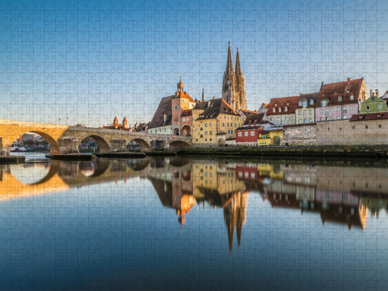 Ein Motiv aus dem Kalender Regensburg, kunstvoll in Szene gesetzt - CALVENDO Foto-Puzzle'