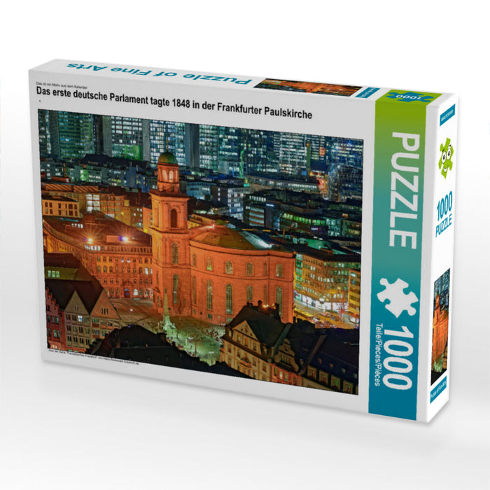 Das erste deutsche Parlament tagte 1848 in der Frankfurter Paulskirche 1000 Teile Puzzle quer - CALVENDO Foto-Puzzle'
