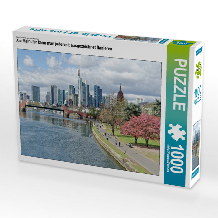 Am Mainufer kann man jederzeit ausgezeichnet flanieren 1000 Teile Puzzle quer - CALVENDO Foto-Puzzle'