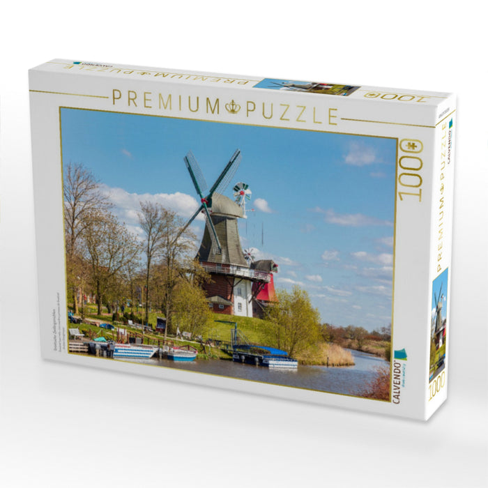 Greetsieler Zwillingsmühlen - CALVENDO Foto-Puzzle'