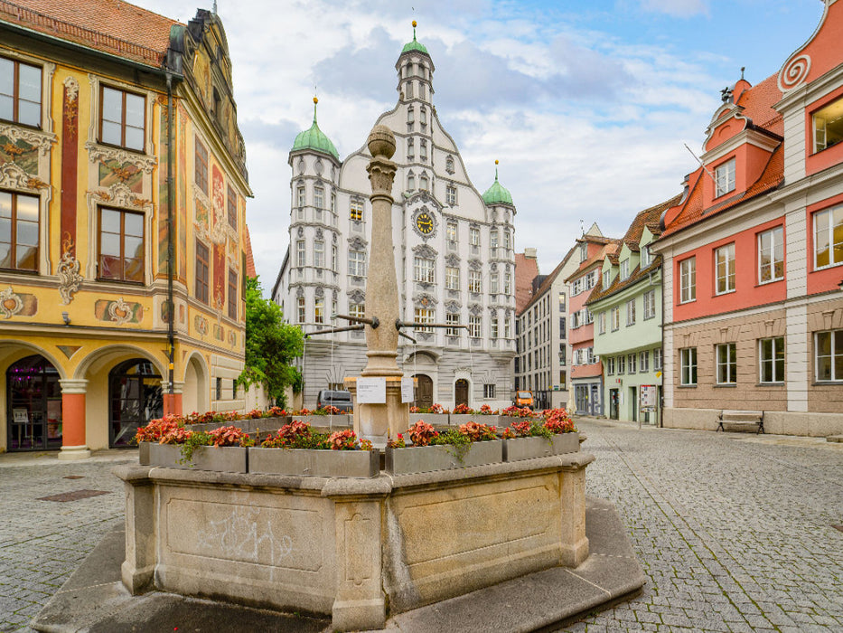 Marktbrunnen Memmingen - CALVENDO Foto-Puzzle'