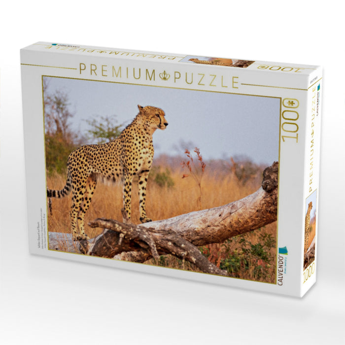 Wilder Gepard auf Baum - CALVENDO Foto-Puzzle'