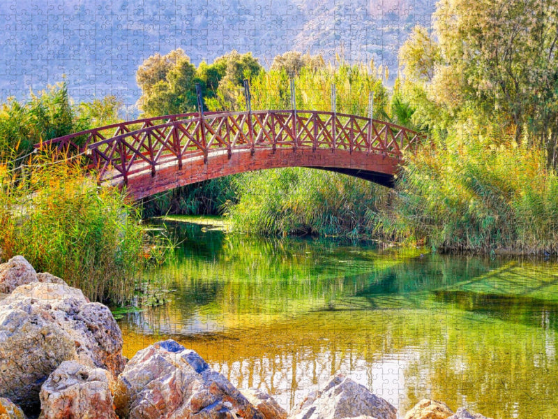 Verbindung über ein Gewässer - CALVENDO Foto-Puzzle'