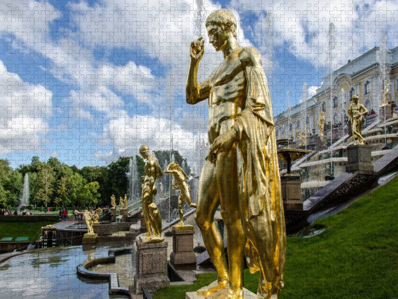 Skulptur Peterhof - CALVENDO Foto-Puzzle'