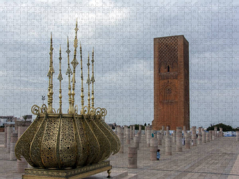 Hassan-Turm, Rabat - CALVENDO Foto-Puzzle'