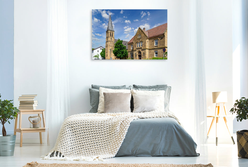 Premium textile canvas Premium textile canvas 120 cm x 80 cm across A motif from the Neckarsulm Impressions calendar 