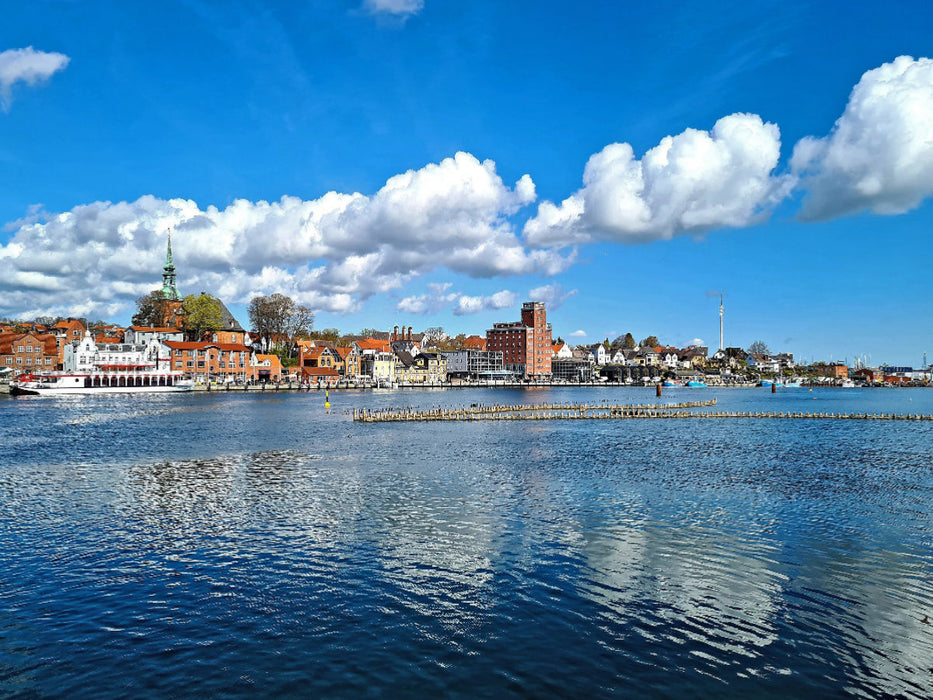Hafen in Kappeln mit Heringszäunen - CALVENDO Foto-Puzzle'