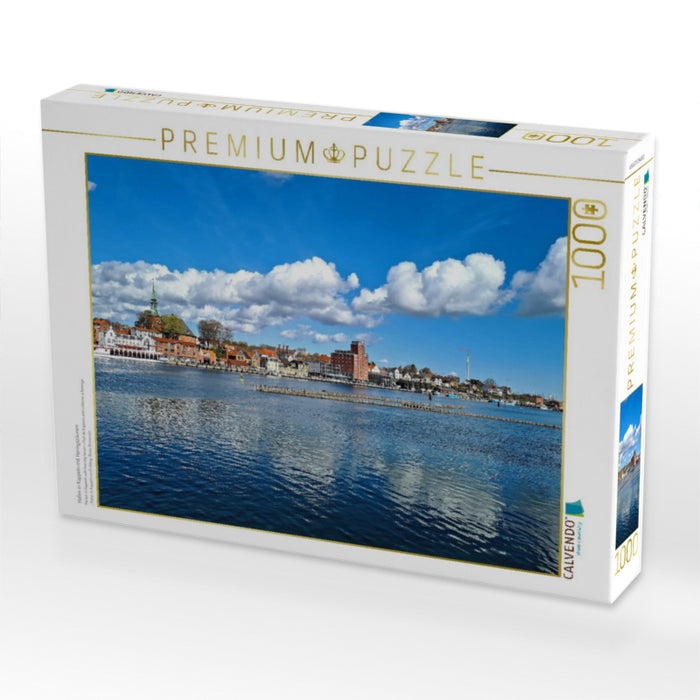 Hafen in Kappeln mit Heringszäunen - CALVENDO Foto-Puzzle'