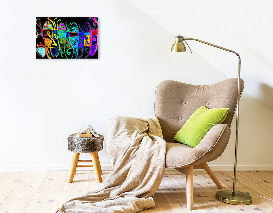 Premium Textil-Leinwand Die Schleife