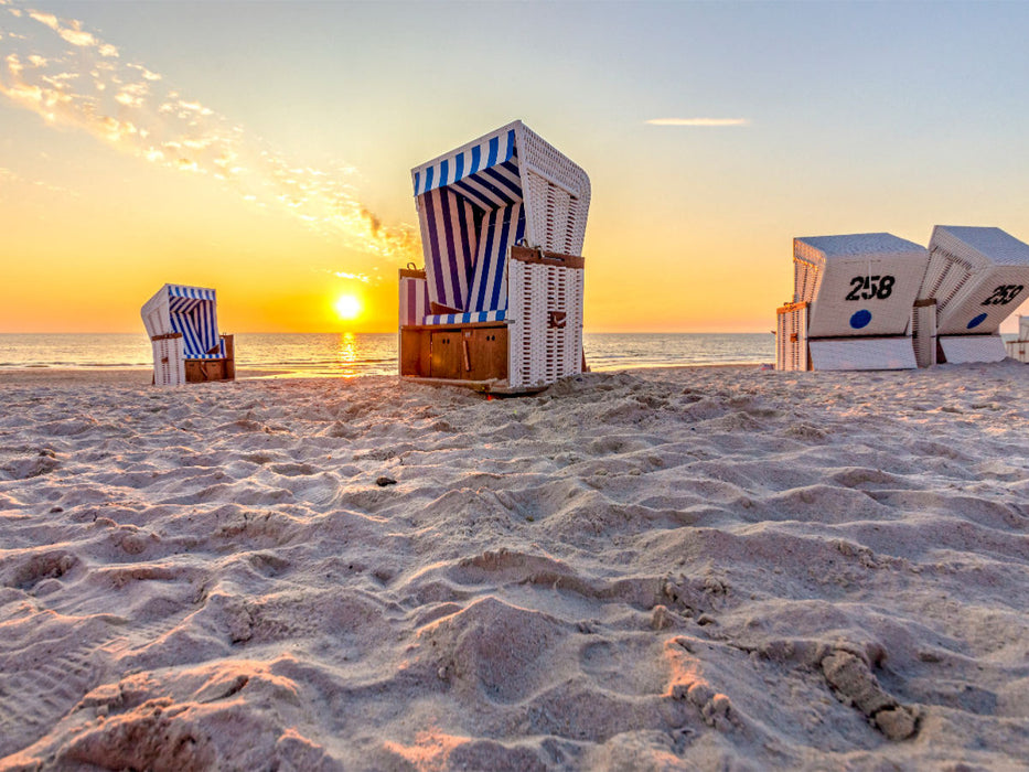 Sonnenuntergangsstimmung am Meer - CALVENDO Foto-Puzzle'