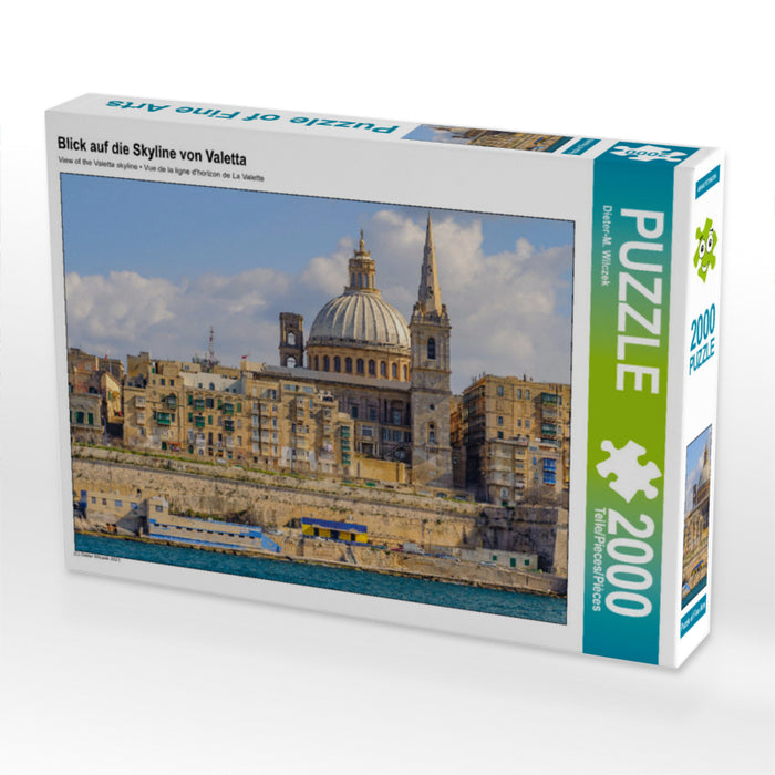View of the Valetta skyline - CALVENDO photo puzzle 