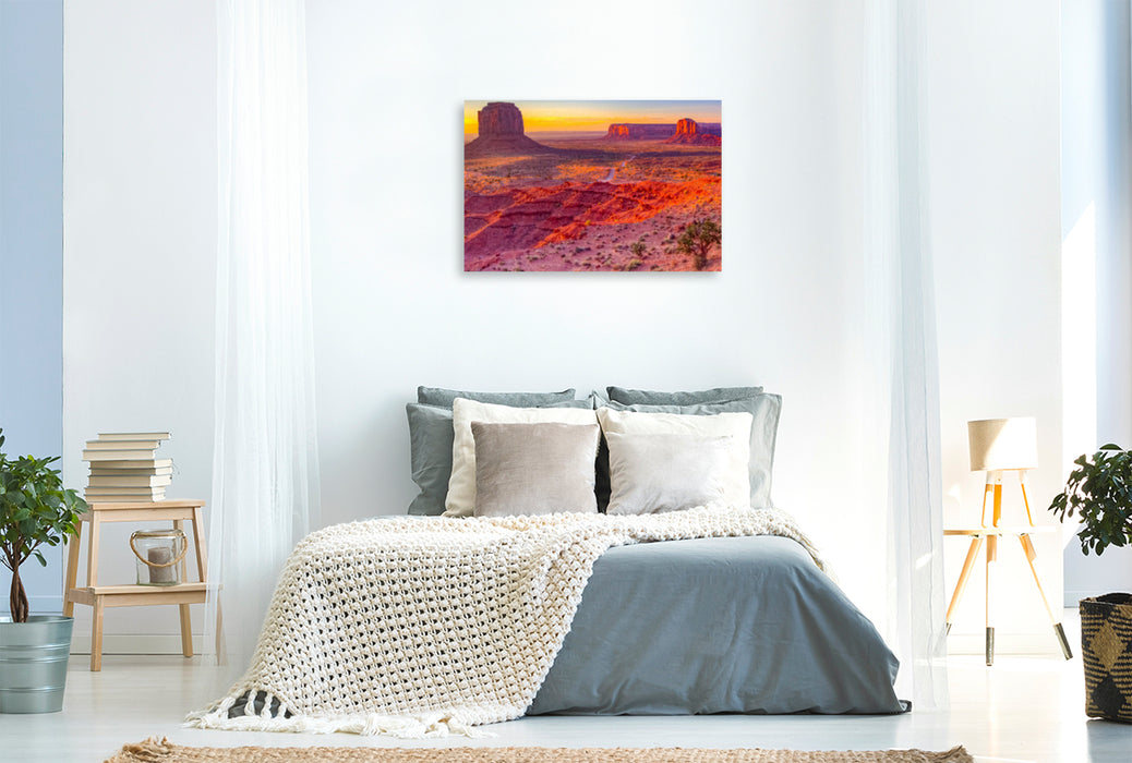 Premium textile canvas Premium textile canvas 120 cm x 80 cm across Valley Drive, Monument Valley 