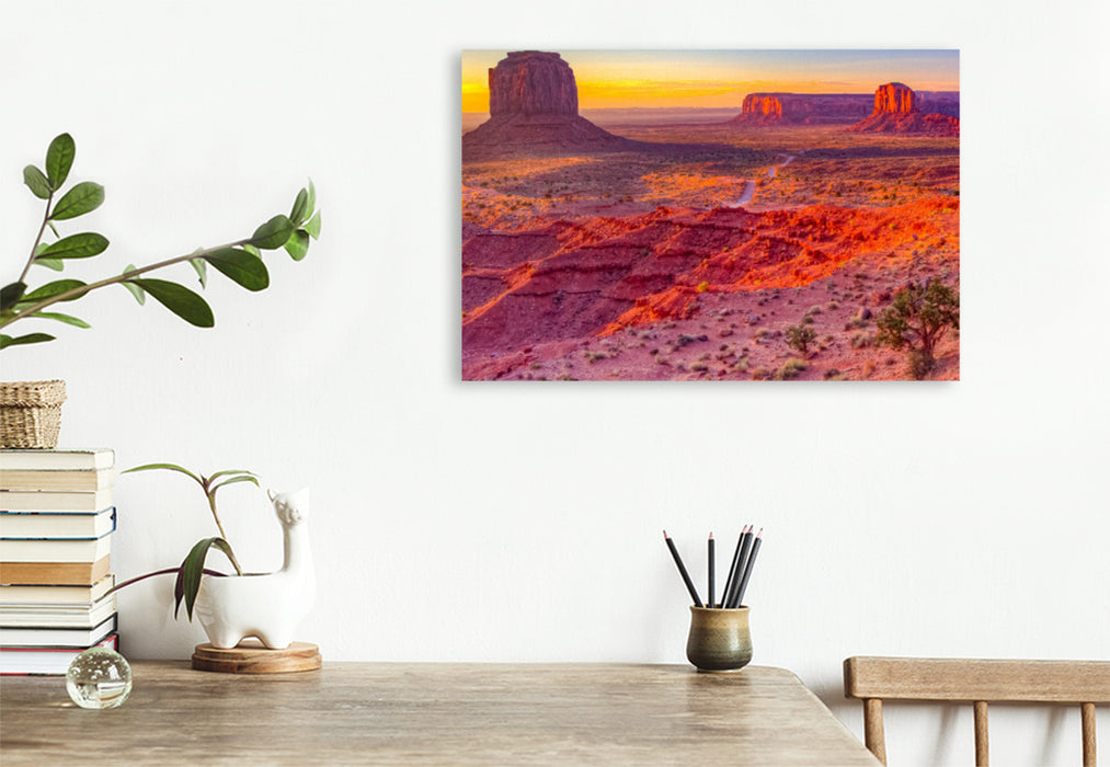 Premium textile canvas Premium textile canvas 120 cm x 80 cm across Valley Drive, Monument Valley 