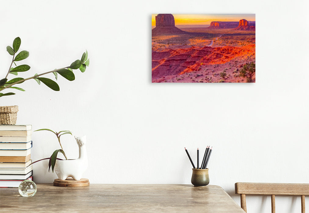 Premium textile canvas Premium textile canvas 120 cm x 80 cm across Valley Drive, Monument Valley 