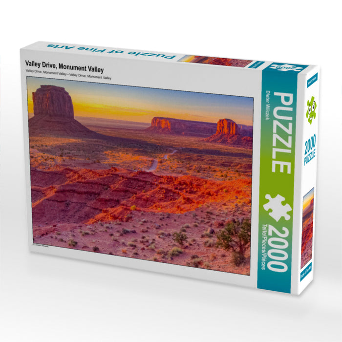 Valley Drive, Monument Valley 2000 Teile Puzzle quer - CALVENDO Foto-Puzzle'