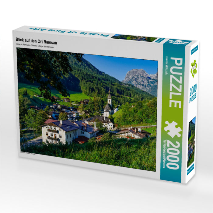 Vue de la ville de Ramsau - Puzzle photo CALVENDO 