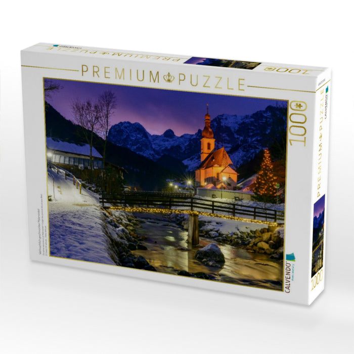 Weihnachtlich geschmückter Malerwinkel - CALVENDO Foto-Puzzle'