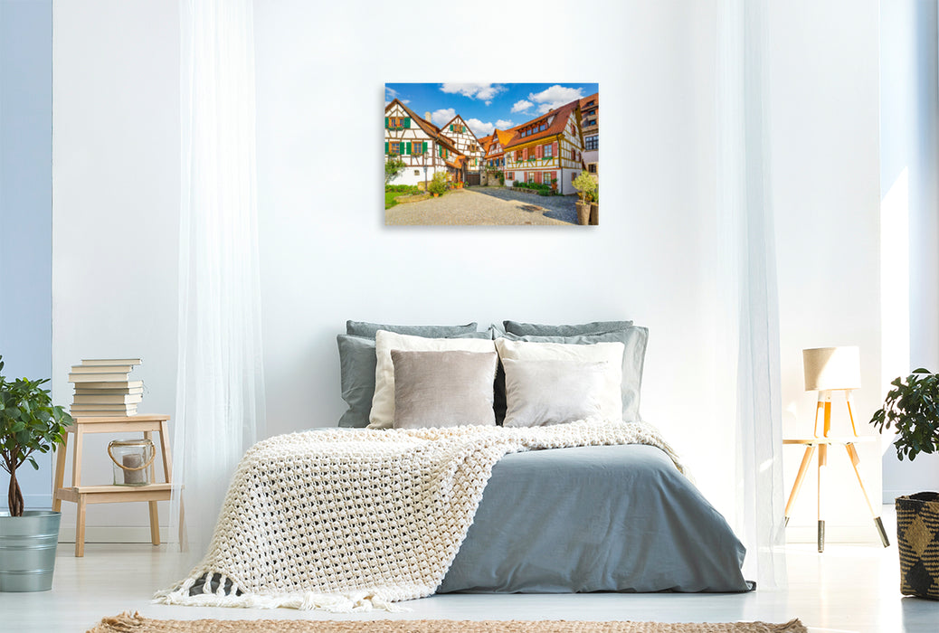 Premium textile canvas Premium textile canvas 120 cm x 80 cm across In the old mill ditch 