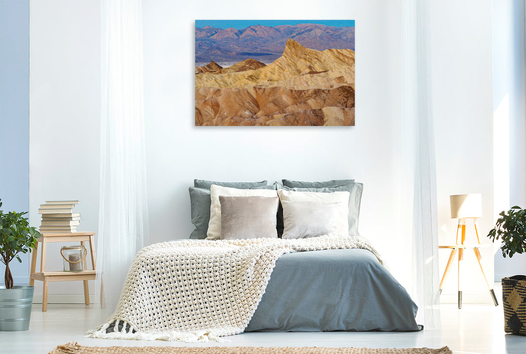 Premium textile canvas Premium textile canvas 120 cm x 80 cm landscape Morning mood at Zabriskie Point 