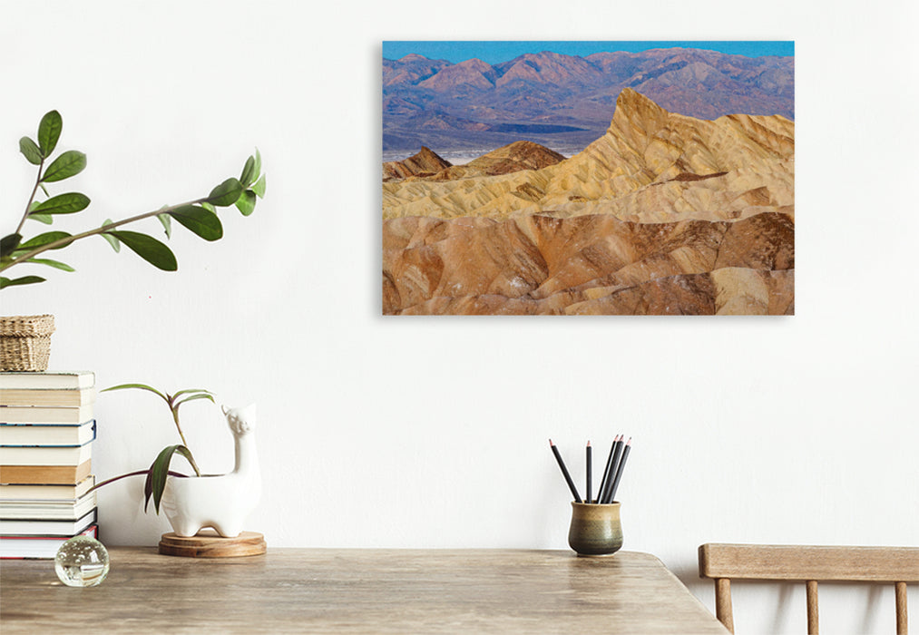 Premium textile canvas Premium textile canvas 120 cm x 80 cm landscape Morning mood at Zabriskie Point 