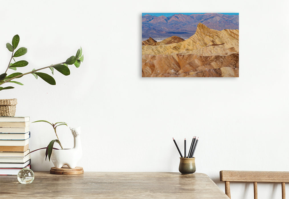 Premium textile canvas Premium textile canvas 120 cm x 80 cm landscape Morning mood at Zabriskie Point 