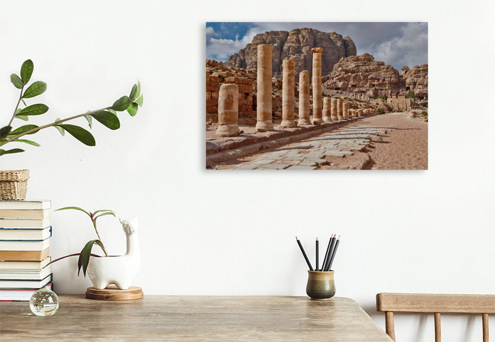 Premium textile canvas Premium textile canvas 120 cm x 80 cm across Colonnade Street Cardo Maximus 