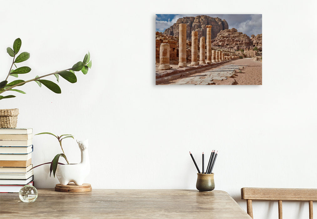 Premium textile canvas Premium textile canvas 120 cm x 80 cm across Colonnade Street Cardo Maximus 