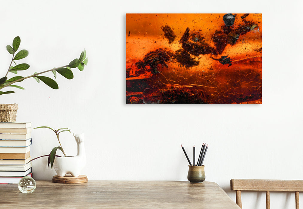 Premium textile canvas Premium textile canvas 120 cm x 80 cm landscape Asteroid in sight 