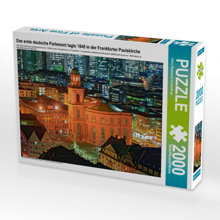 Das erste deutsche Parlament tagte 1848 in der Frankfurter Paulskirche 2000 Teile Puzzle quer - CALVENDO Foto-Puzzle'