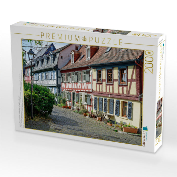 Wie in alten Zeiten: Am Schlossplatz in Frankfurt-Höchst - CALVENDO Foto-Puzzle'