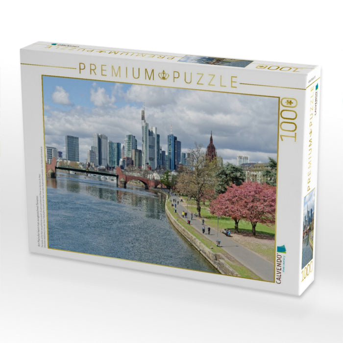 Am Mainufer kann man ausgezeichnet flanieren - CALVENDO Foto-Puzzle'