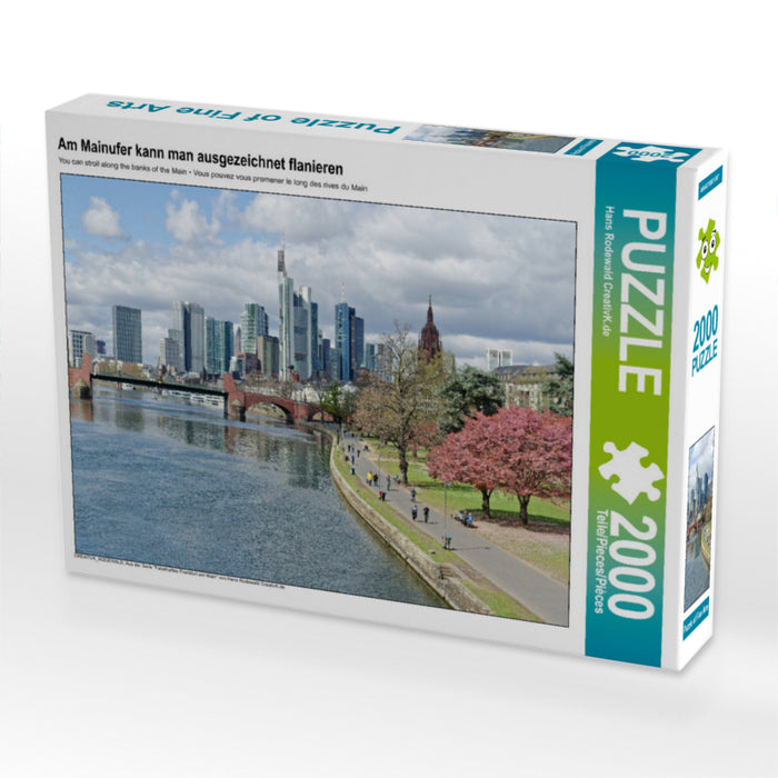 Am Mainufer kann man ausgezeichnet flanieren 2000 Teile Puzzle quer - CALVENDO Foto-Puzzle'