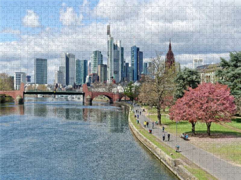 Am Mainufer kann man ausgezeichnet flanieren 2000 Teile Puzzle quer - CALVENDO Foto-Puzzle'