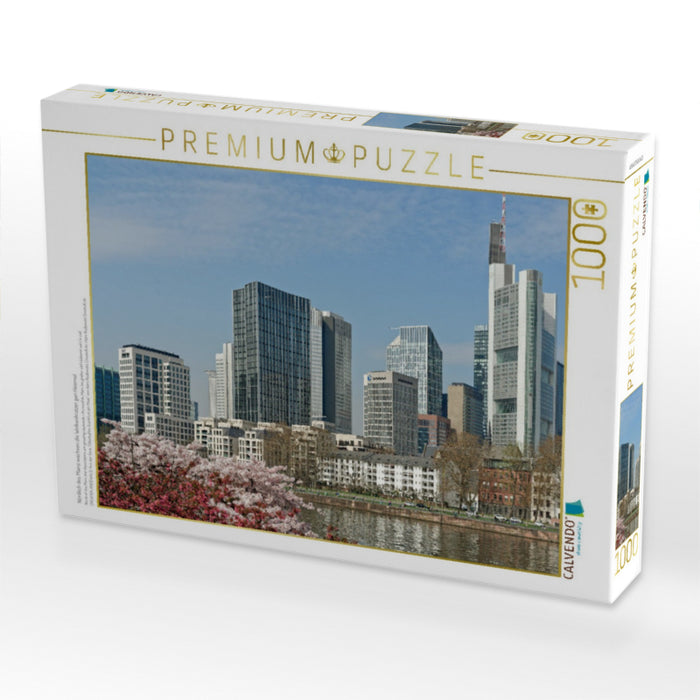 Nördlich des Mains wachsen die Wolkenkratzer gen Himmel - CALVENDO Foto-Puzzle'