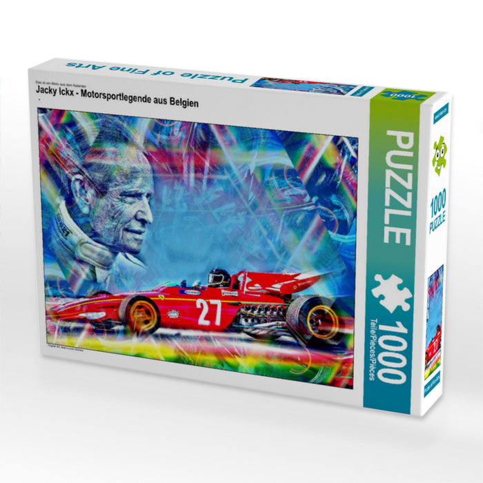 Jacky Ickx - Motorsportlegende aus Belgien 1000 Teile Puzzle quer - CALVENDO Foto-Puzzle'
