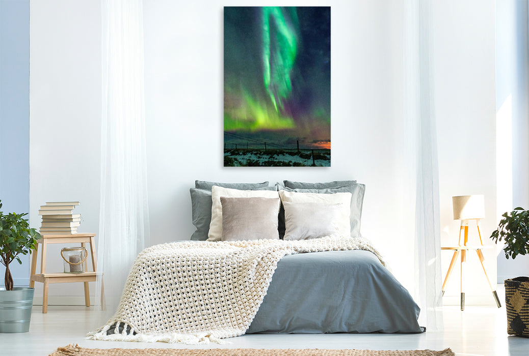 Premium textile canvas Premium textile canvas 80 cm x 120 cm high Hella - Iceland 