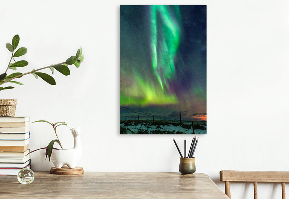 Premium textile canvas Premium textile canvas 80 cm x 120 cm high Hella - Iceland 