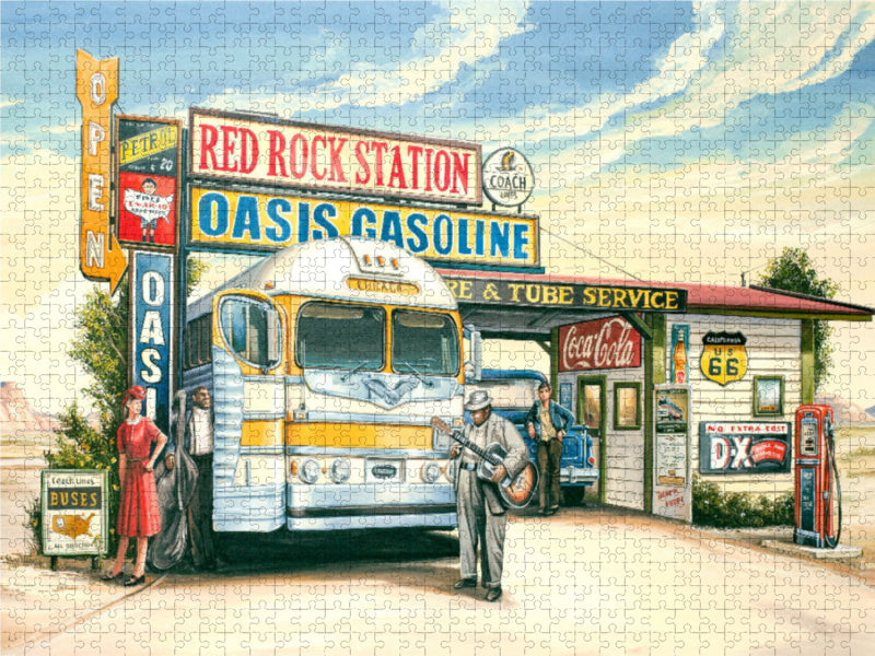 Bus Station 1000 Teile Puzzle quer - CALVENDO Foto-Puzzle'