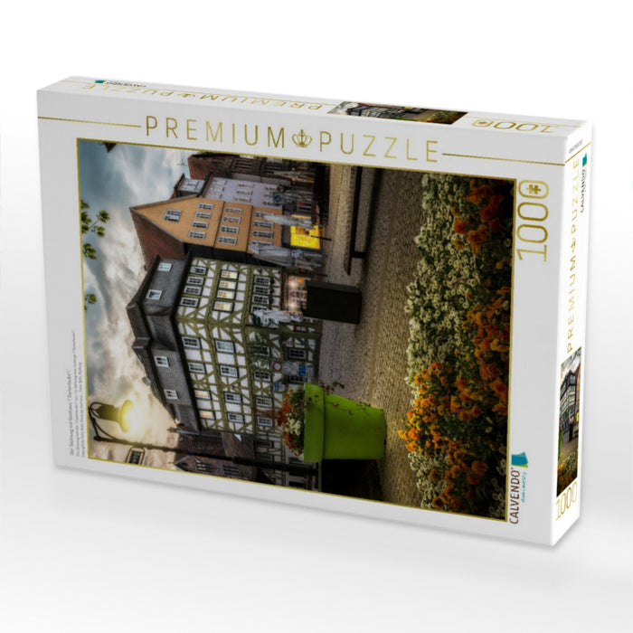 Der Steinweg mit Gasthaus "Gartenlaube". - CALVENDO Foto-Puzzle'