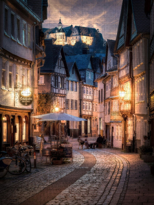 Das abendliche Weidenhausen. - CALVENDO Foto-Puzzle'