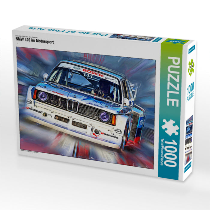 BMW 320 im Motorsport 1000 Teile Puzzle quer - CALVENDO Foto-Puzzle'