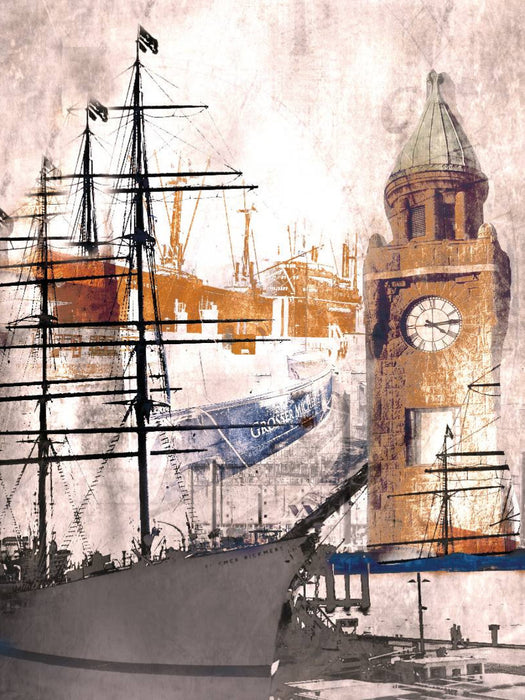 Hamburg Kunst 1000 Teile Puzzle hoch - CALVENDO Foto-Puzzle'