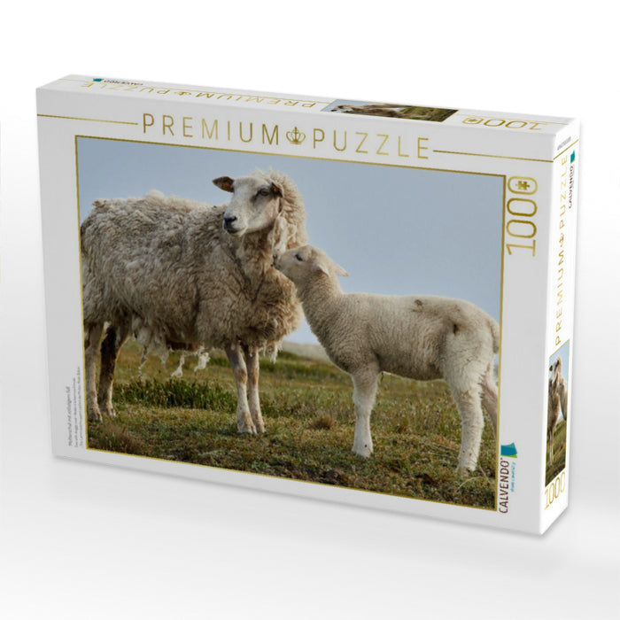 Mutterschaf mit zotteligem Fell - CALVENDO Foto-Puzzle'
